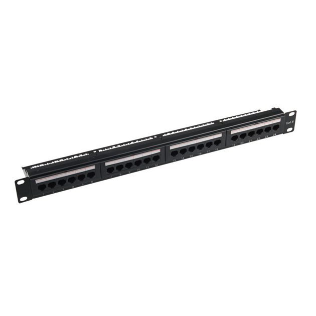 24 Port Cat6 Unshielded Patch Panel